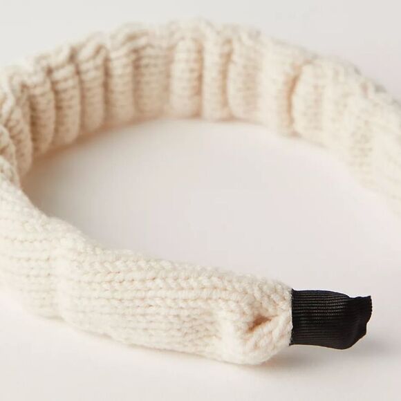 Nwt FP Cozy Ribbed Cream Knit Headband - Picture 4 of 5